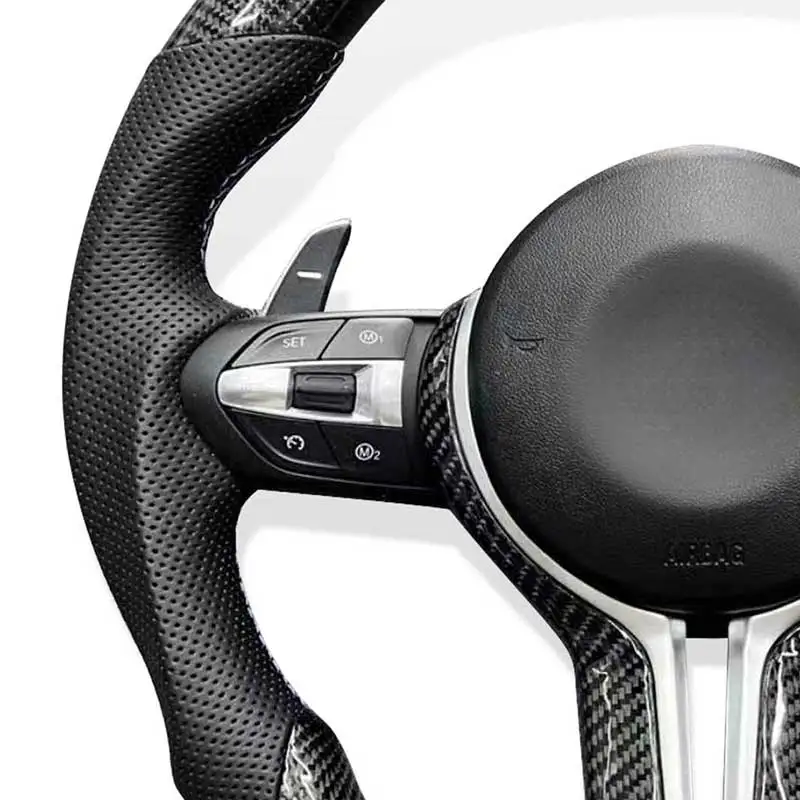 자동차 스티어링 휠, 맞춤형 LED 탄소 섬유 스티어링 휠 어셈블리, BMW F10 F11 F30 F31 F34 F32 F33 F36 F22 F23 E90 M3 M6 에 적합