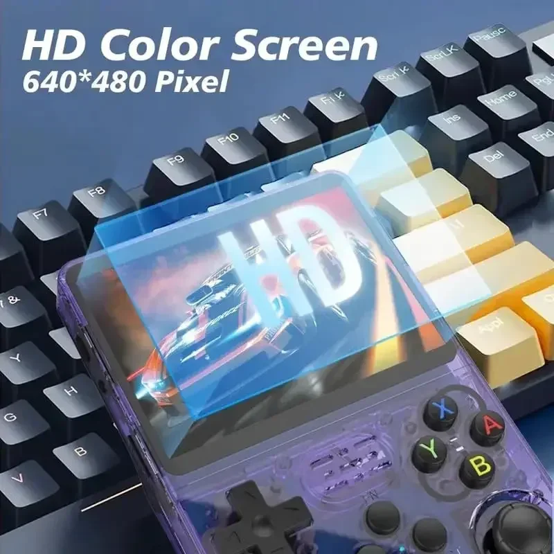 ビデオゲームを備えたr36sレトロゲームコンソール,ポータブル