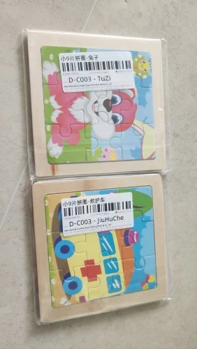 Clearance_60PCS Wooden Jigsaw Color 3D Puzzle Cartoon Characters Animal Early Educational Learning Logical Thinking Focus Puzzle photo review