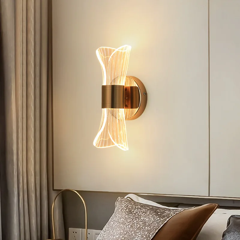 

Modern LED Wall Lamp Bedside Sconce for Living Dining Room Bedroom Stair Aisle Home Decoration Indoor Lighting Fixture Luster