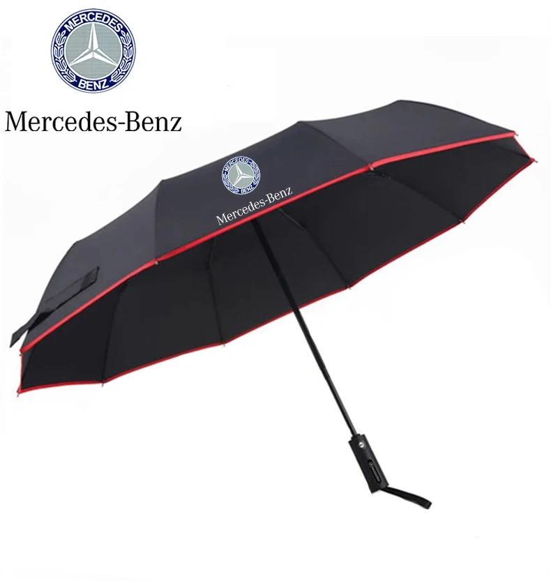 Mercedes Benz A C E S Class SLK GLS GLK GLE GLC GLB GLA Vito CLA CLS ML SL GL Car Automatic Folding Windproof Sunshade Umbrella