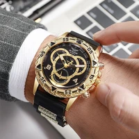 Montre-bracelet à quartz analogique pour homme, bracelet en silicone, montres de sport, mode 1
