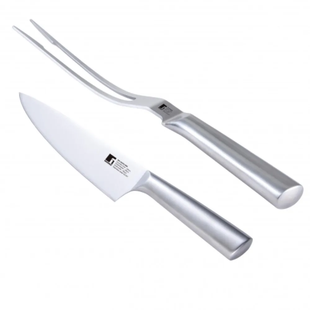 Knife Set Bergner BBQ Stainless steel (2 pcs)|Spoons| - AliExpress