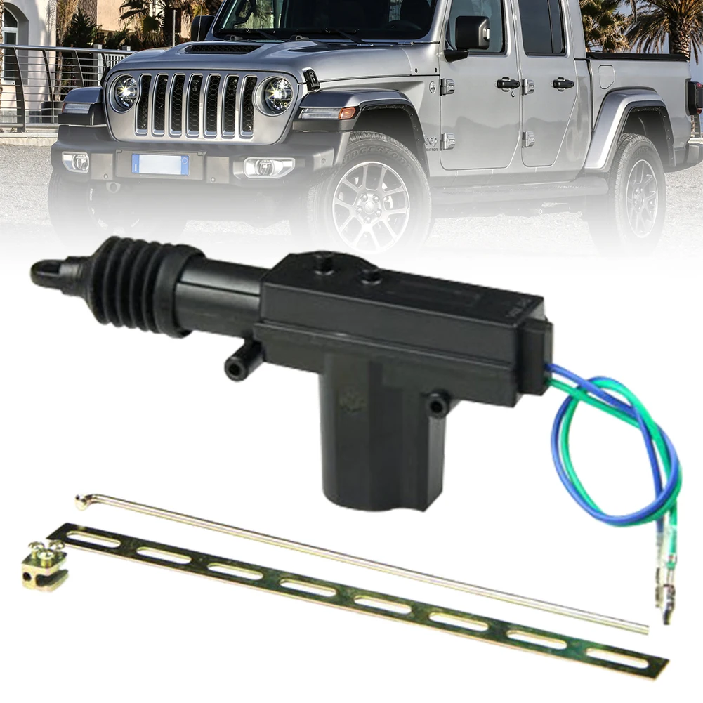 12V Automobile Central Door Lock Motor Kit Heavy Duty Car Electric Door Lock Actuator 2 Wire Locking System Single Gun Type Kit