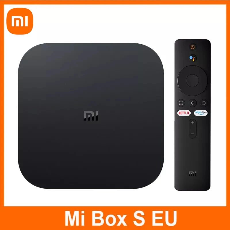  Xiaomi Mi TV Box S Global Version 4K Android 9.0 Ultra HD Streaming Media Player Google Cortex-A53 Quad Core 2GB+8GB Set Top Box