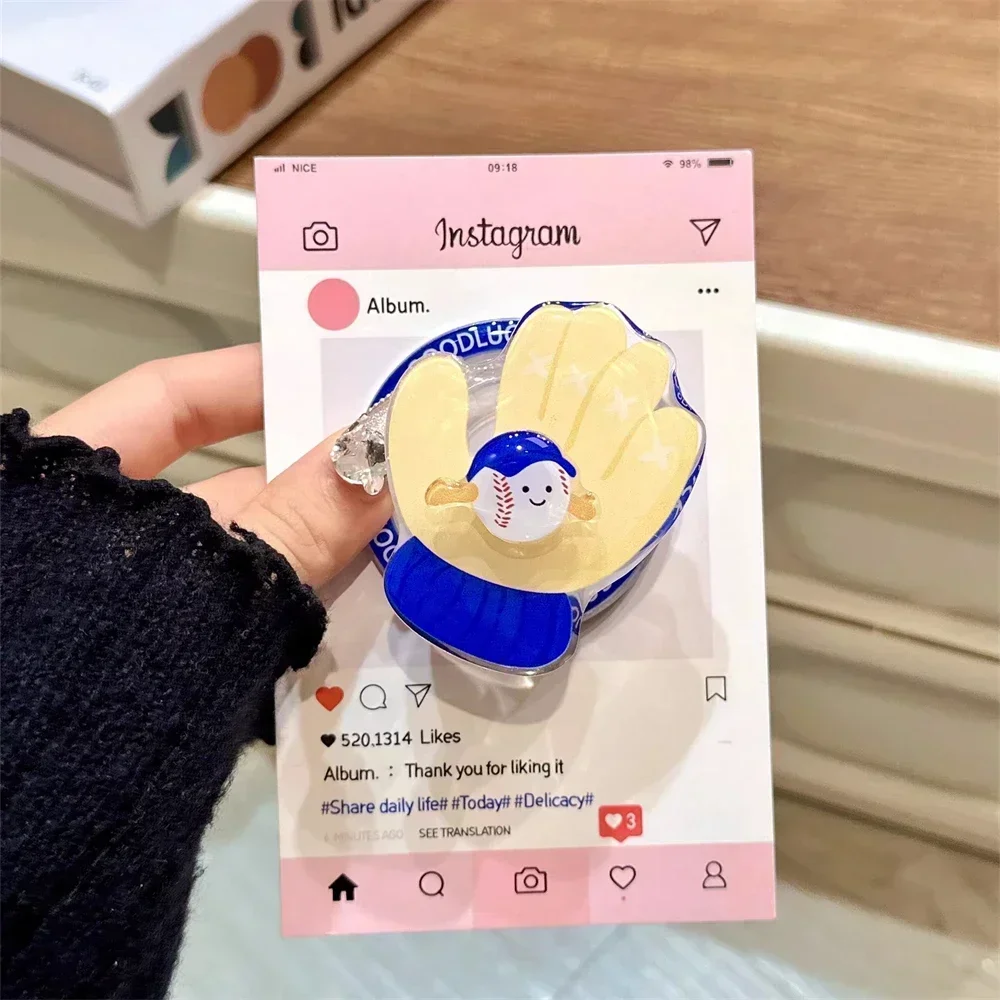 Korean Cute Cartoon Magnetic Grip and Stand