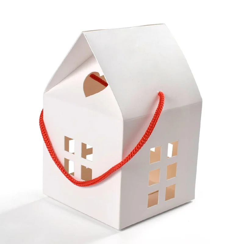 Charming Christmas House Candy Gift Boxes - Festive Party & Wedding Favor Packaging