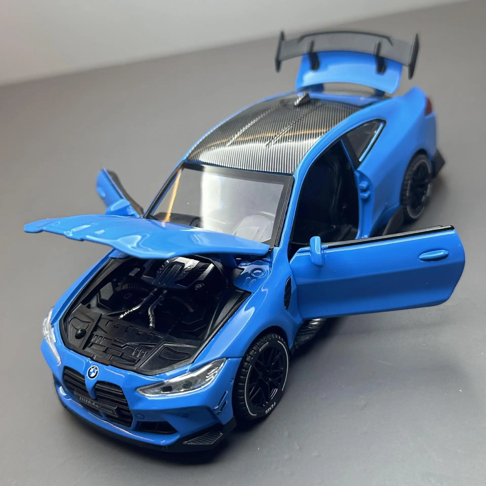 1:32 BMW M4 Alloy Sports Car Model Diecasts & Toy car Metal Model Sound and Light Car Toys Collectibles For Childrens Gifts A579 2
