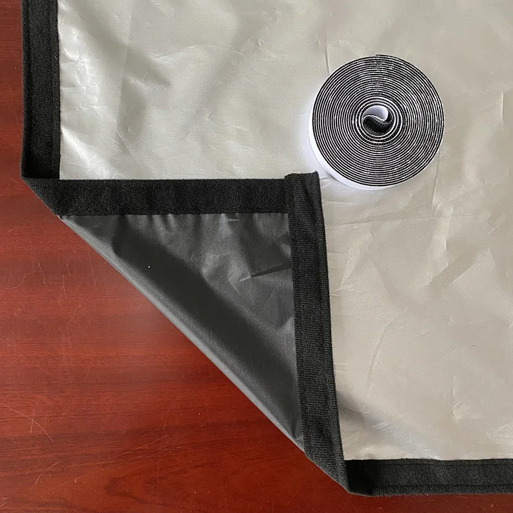 Customized 100% Blackout Curtain Self-adhesive Portable Travel Window Shades For Living Room Bedroom Home Window Film Cloth 4