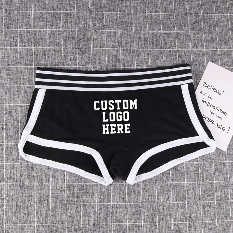 Customized Cotton Boyshort Sexy Girls Home Panties Underwear for Women  Comfortable Shorts Women Panties Women Panties - AliExpress