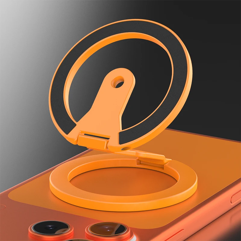 Magnetic Double-Sided Folding Phone Grip with 1/4 Screw Design for Photography Equipment