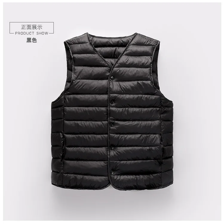 Gilet in cotone senza maniche alla moda da uomo autunno inverno1