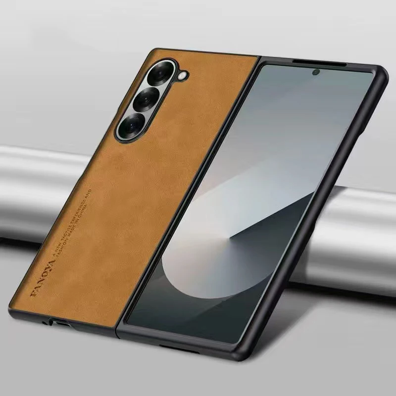 Luxury Sheepskin Leather Phone Case with Camera Protection