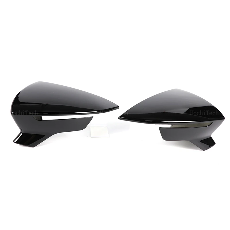Gloss Black Carbon Look Car Side Rearview Mirror Cover Accessories