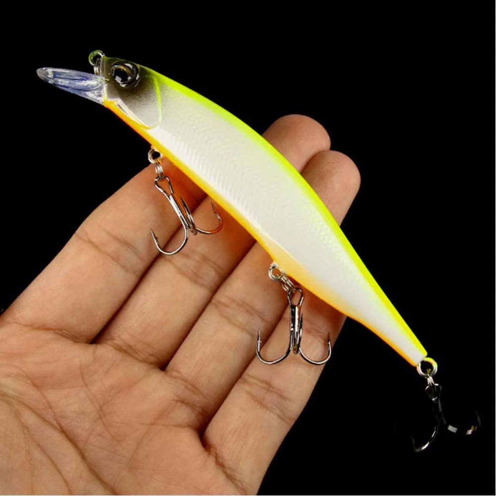 Floating Minnow Lures Fishing Saltwater Trout Bass Fishing Bandit Artificial Bait Wobbler Pesca Jerk Hard Bait 12cm 15g 1pc
