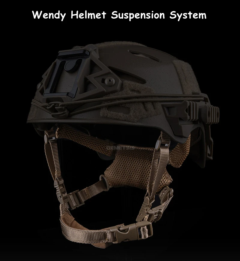 Description Picture 2 of itemTactical Helmet Straps Team Wendy Helmet Suspension System Shooting Hunting Helmets Adjustable Head Lock Chin Strap Accessories