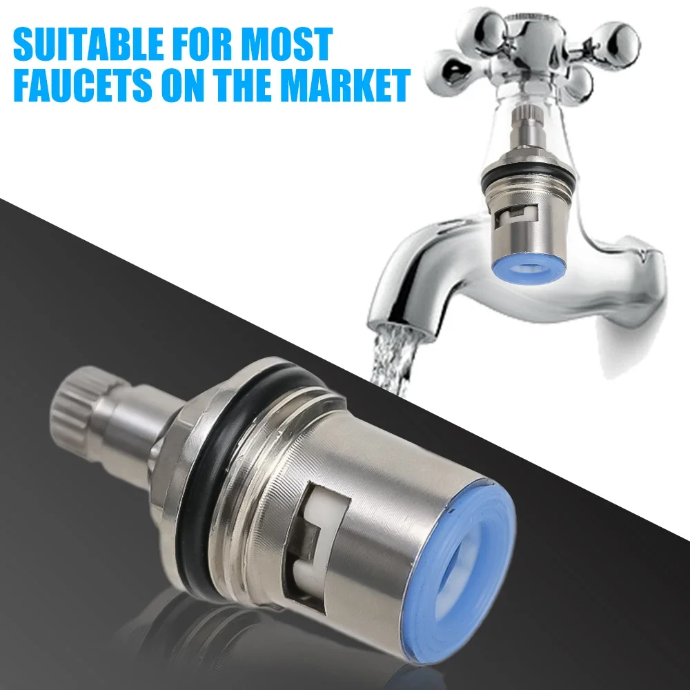 1/2pcs Faucet Cartridges Replacement Stainless Steel Tap Valves Household Single Angle Valve Kitchen Bathroom Faucet Accessories