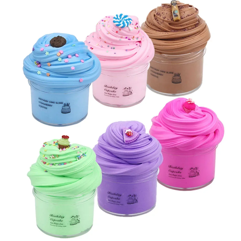 Fluffy Slime Cake slime puff slime Ramen Puree Cotton puree 70ml