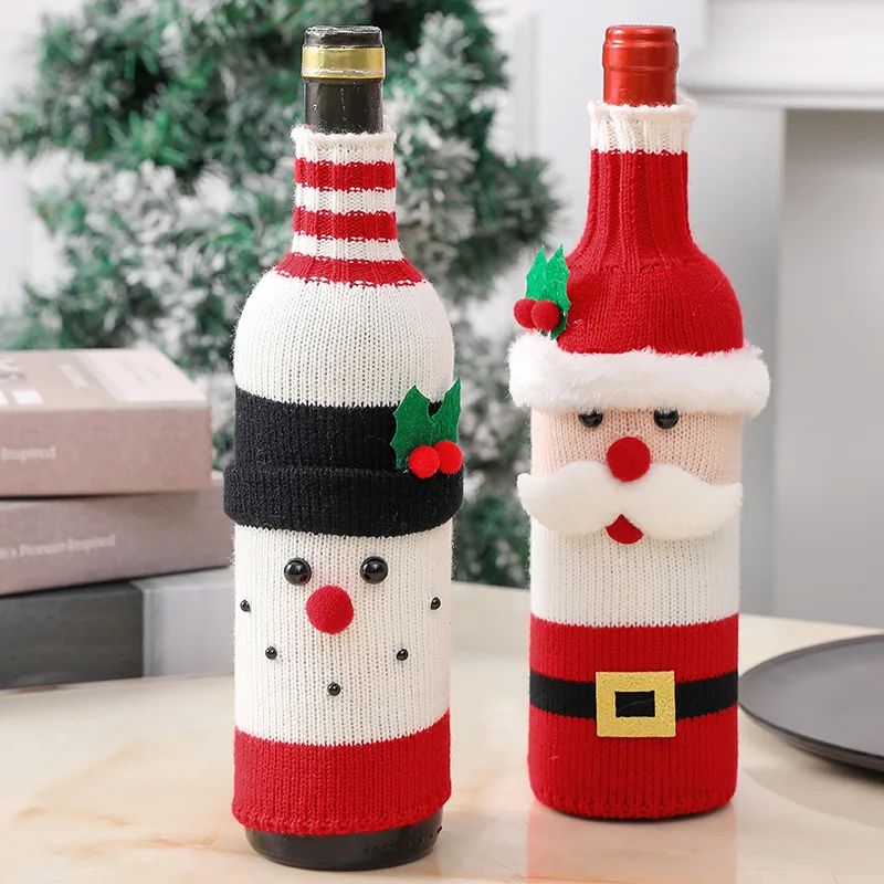 

Christmas Decorations Wine Bottle Decor Champagne Bottle Sets