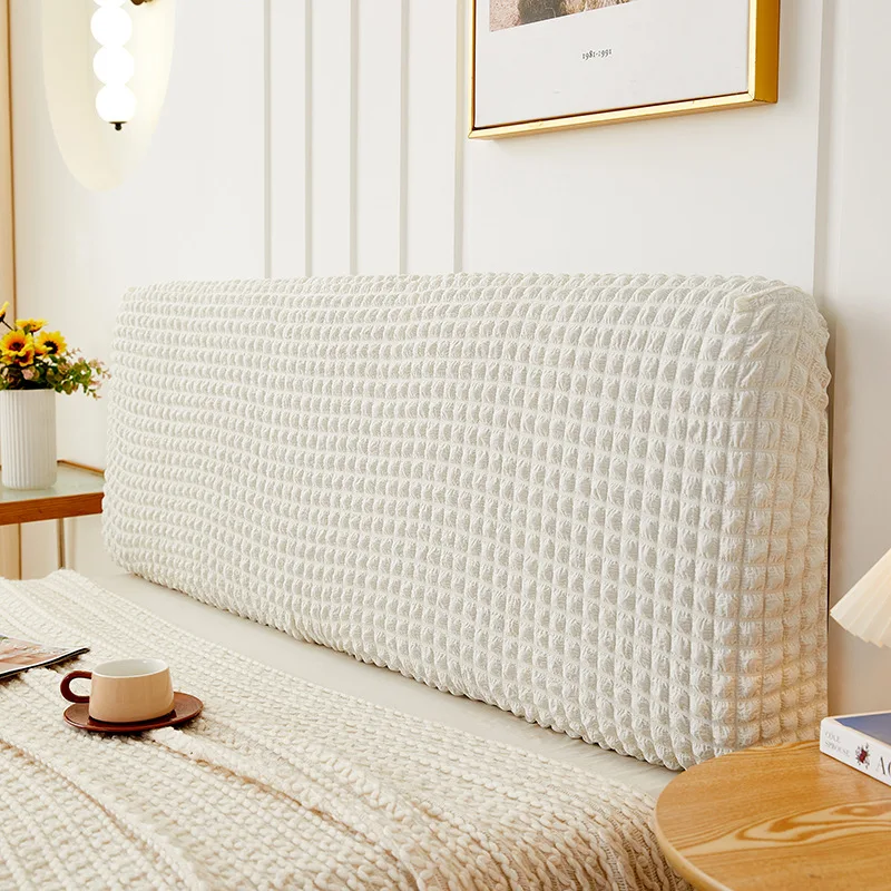 Simple Bedside Cover Elastic All-inclusive Protection Headboard Case Dust-Proof Nordic Bedroom Bed Cushion Cover Home Decoration