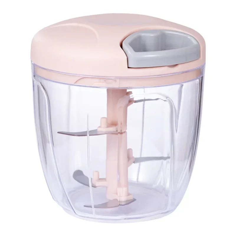 Food Processor 500 900ML Hand Chopper Manual Rope Silcer Shredder Salad Maker Garlic Onion Cutter Kitchen Tool