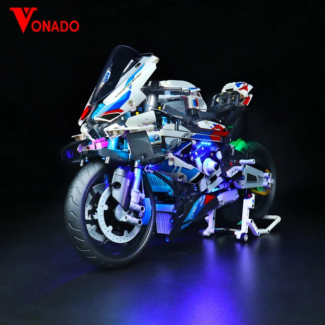 Vonado LED Beleuchtung Set für 42130 Motorrad Racing Auto M 1000 RR Sammeln  Ziegel Licht Kit, nicht Enthalten die Gebäude Modell - AliExpress