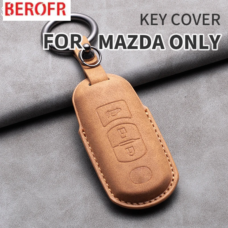 Sheepskin 2/3 Buttons Car Remote Key Case For Mazda 2 3 6 Atenza Axela Demio CX-5 CX5 CX-3 CX7 CX-9 2015