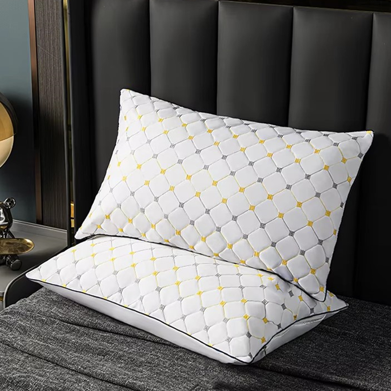 Super Soft Pillow High Rebound Soft Comfortable Bedroom Sleep Pillow Help Sleep Care Cervical Spine Five-star Hotel Pillow Core