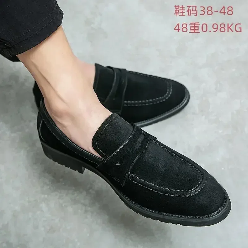 

Elegant Men's Formal Wear Shoes Handmade Genuine Leather Oxford Suit Shoes Wedding Party Office Social Shoes