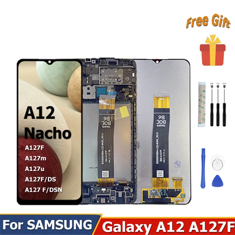 Display Samsung A12 Sm A127f Samsung A12 Full Screen Lcd Screen Sm