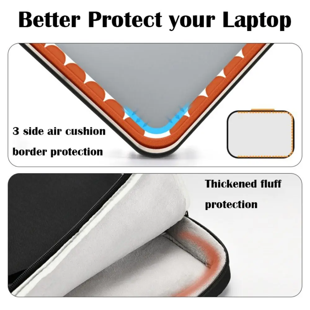 Water-Resistant Shockproof Laptop Sleeve with Large Capacity