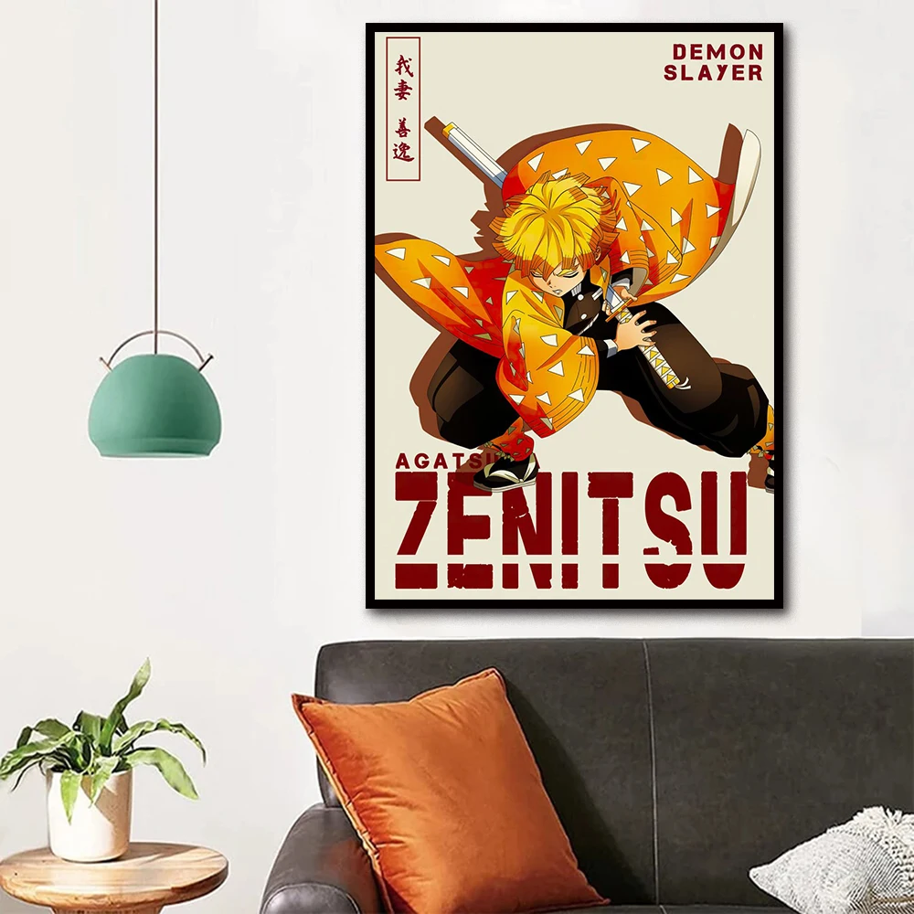 Affiche sur toile de tueur de démons, Tanjirou Nezuko Kyoujurou, peinture  artistique murale pour la maison, imprimés d'images, décor de chambre d'enfants,  cadeaux muraux - AliExpress, image size:1000x1000