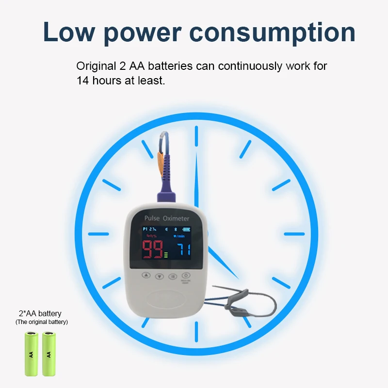 Palm Veterinary Oximeter Pets Use Pulse Oximeter Blood Oxygen Monitor SPO2 Pulse Rate Including Software Bluetooth Handheld Type