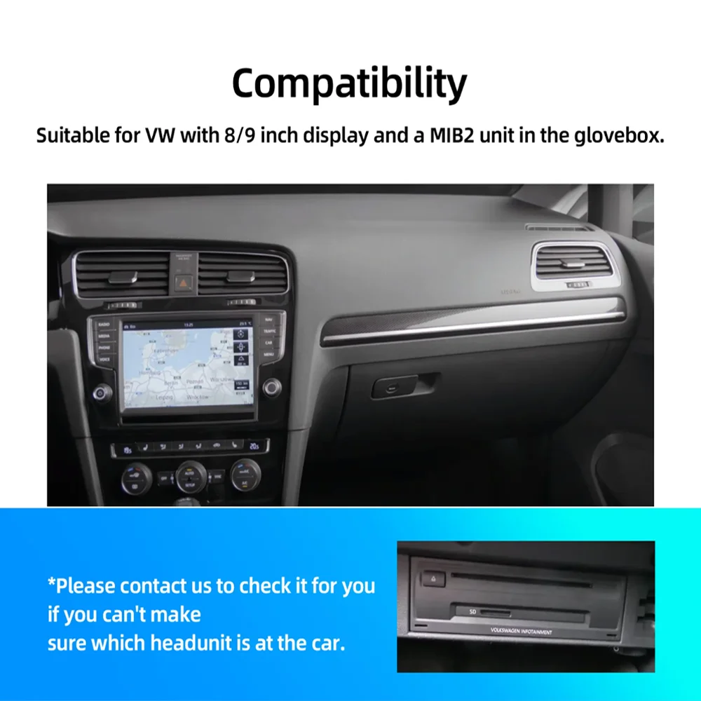 Drahtloses Carplay Android AUTO für Volkswagen Golf7 Tiguan Lamando Magotan Phideon Teramont mit MIB1/MIB2 System-Unterstützungskamera – Detail 12