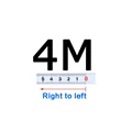 4.0m (Right to left)
