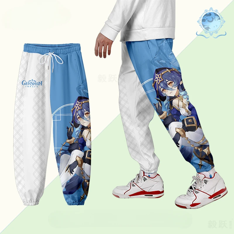 Anime Genshin Impact Layla Cosplay Costumes 3D Print Joggers Pants Men/Women Casual Trousers Hip Hop Sweatpants Streetwear