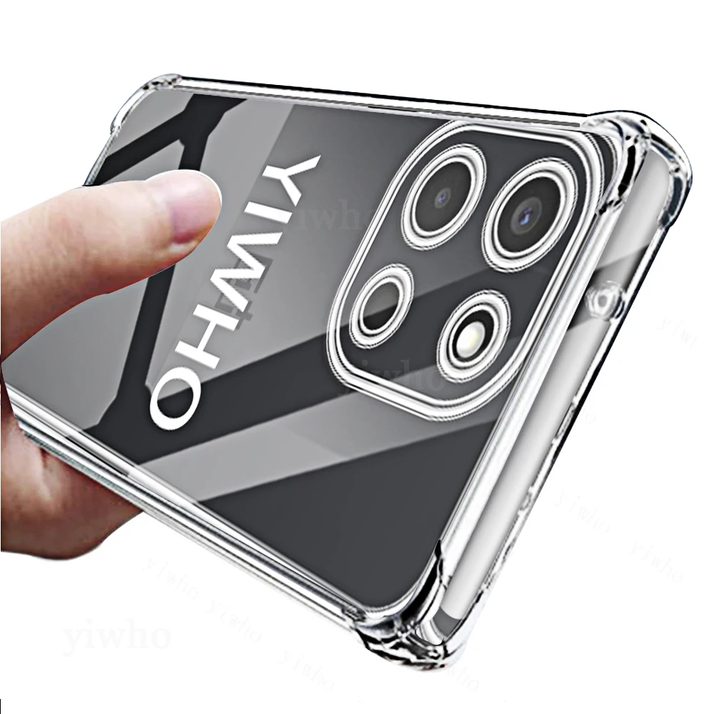 Shockproof Transparent Soft TPU Phone Case - Pack of 1-10