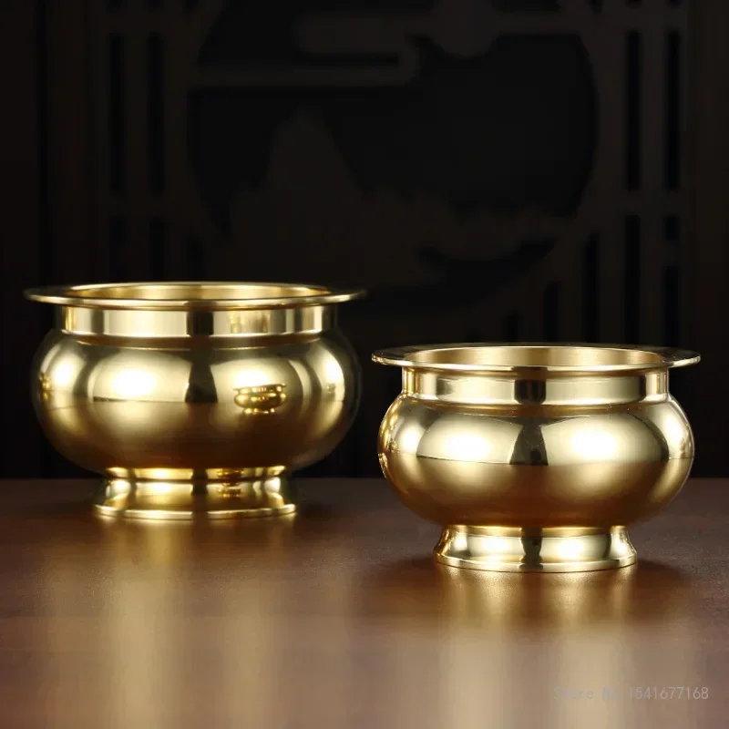 Creative Brass Incense Burners for Buddha, Indoor Sandalwood, Household, Living Room, Retro, Tea Ceremony Decoration, 1Pc