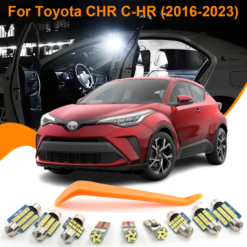 

Car LED Interior Lights Canbus For Toyota CHR C-HR 2016 2017 2018 2019 2020 2021 2022 2023 Accessories Dome Reading Trunk Lamps