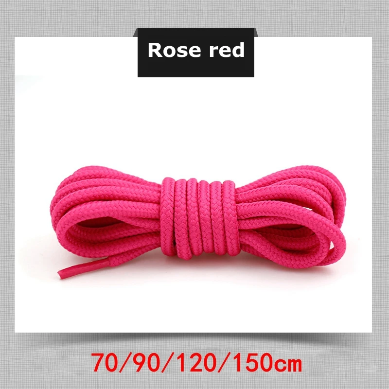 Vibrant Polyester Round Shoelaces for Sneakers and Boots - Multiple Lengths Available