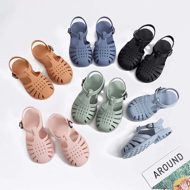 Summer Children Sandals Baby Girls Boy Toddler Soft Breathable Hollow Out Roman Shoes Kids Shoes 2022 Beach Children Slippers children's sandals near me