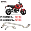 Slip On For Honda GROM125 MSX125 SF GROM 125 2021 2022 2023 Motorcycle Exhaust Escape Moto Full System Front Middle Link Pipe