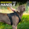 Tactical Chest Strap Large Dog Explosion proof Outdoor Anti slip Tank Top Pet Traction Dog Harness Reinforcement Loop Dog Walkin 3