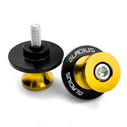 Premium Motorcycle CNC Swingarm Spools Slider Stand Screws (Gold)