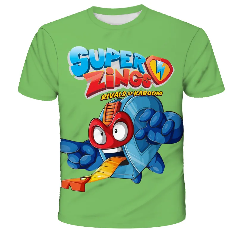 2023 New Summer Baby Boy Los Super Zings Series Pattern Printing Dibujos De Superzings T-Shirt Per Bambini Bambini Vestiti Per Ragazze