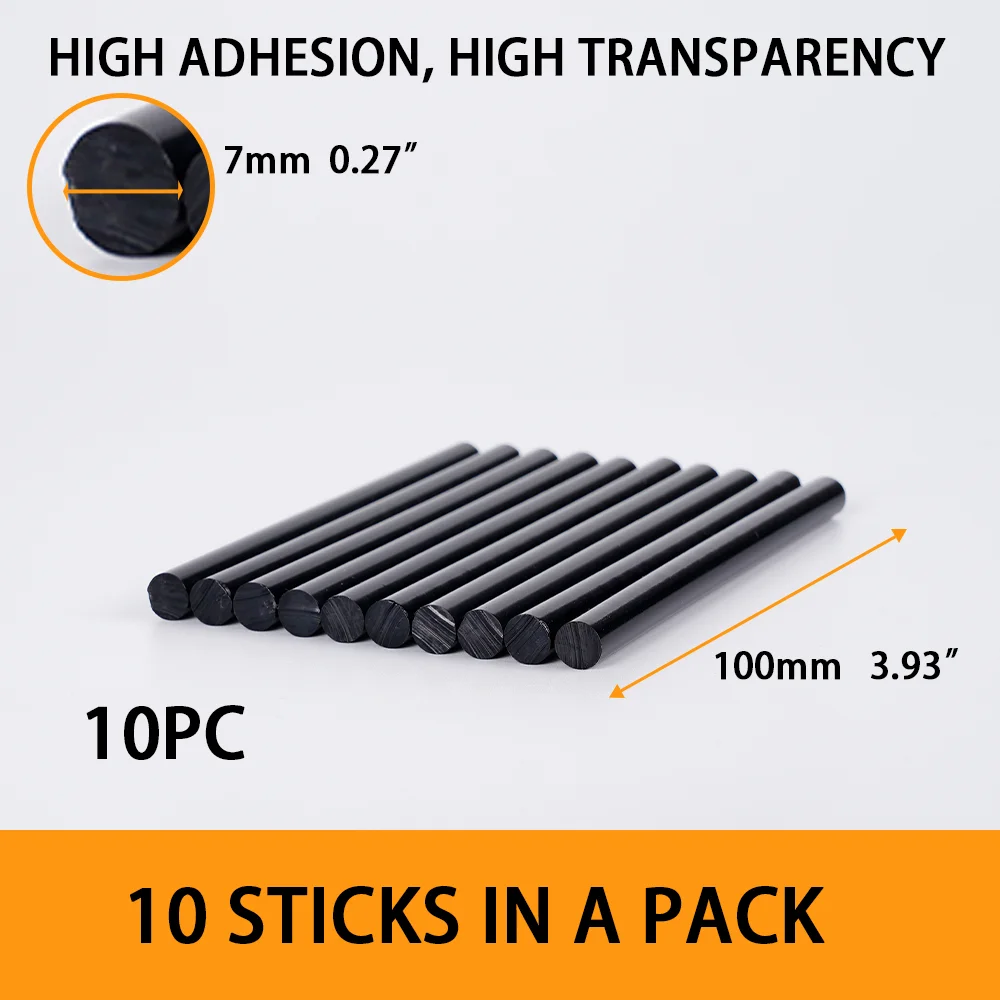 10Pcs 7x100mm Hot Melt Glue Sticks for 7mm Electric Glue Gun Craft Home DIY Hand Tool Car Dent Repair Adhesive Sealing Wax Stick