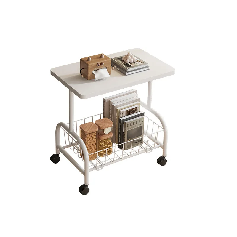 Movable Bedside Storage Table Mini Sofa Side Several Living Room Creative Mini Corner Several Small Cart With Wheels Easy To Use
