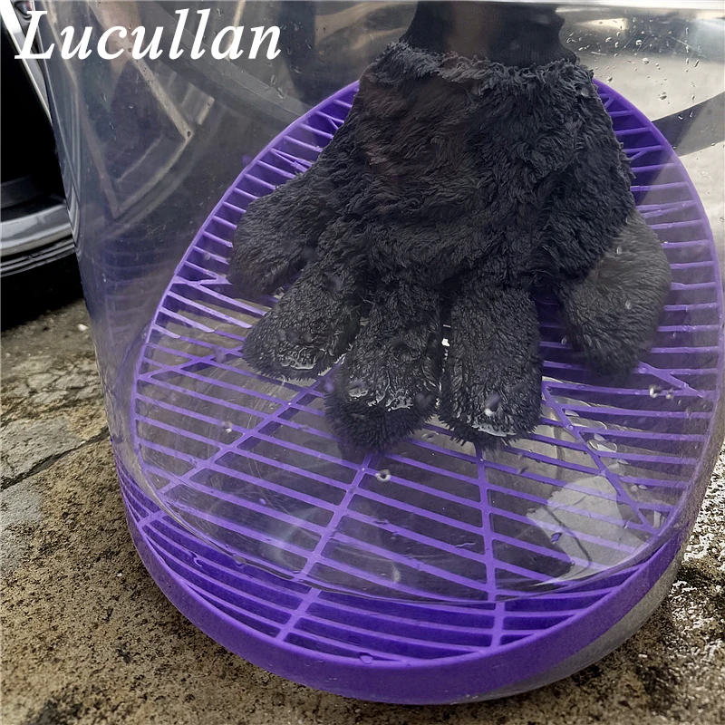 Lucullan Washboard Bucket Insert with Dirt Guard for Cleaning Tools and Accessories
