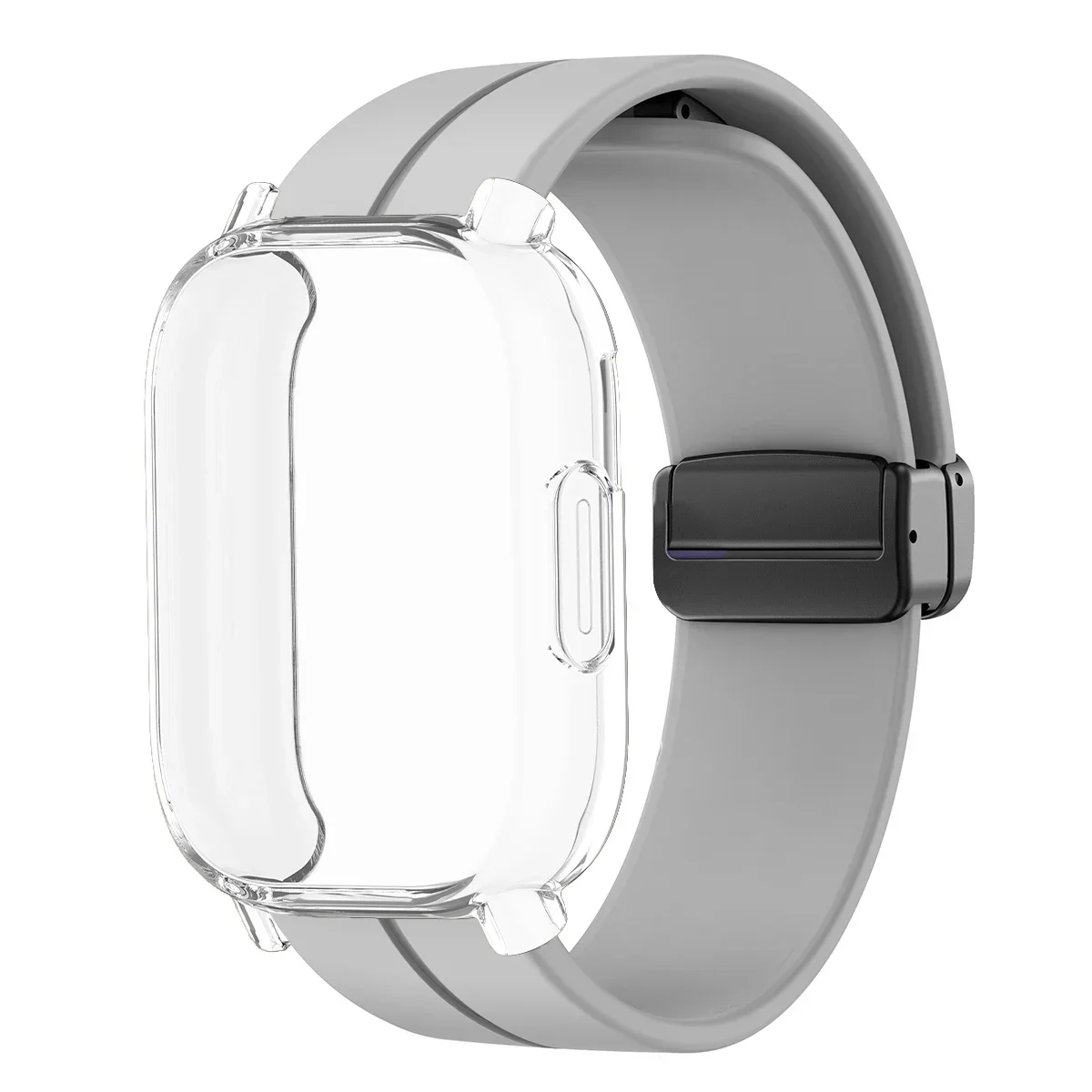 Enhanced TPU Case with Silicone Strap for Smartwatch Protection and Style