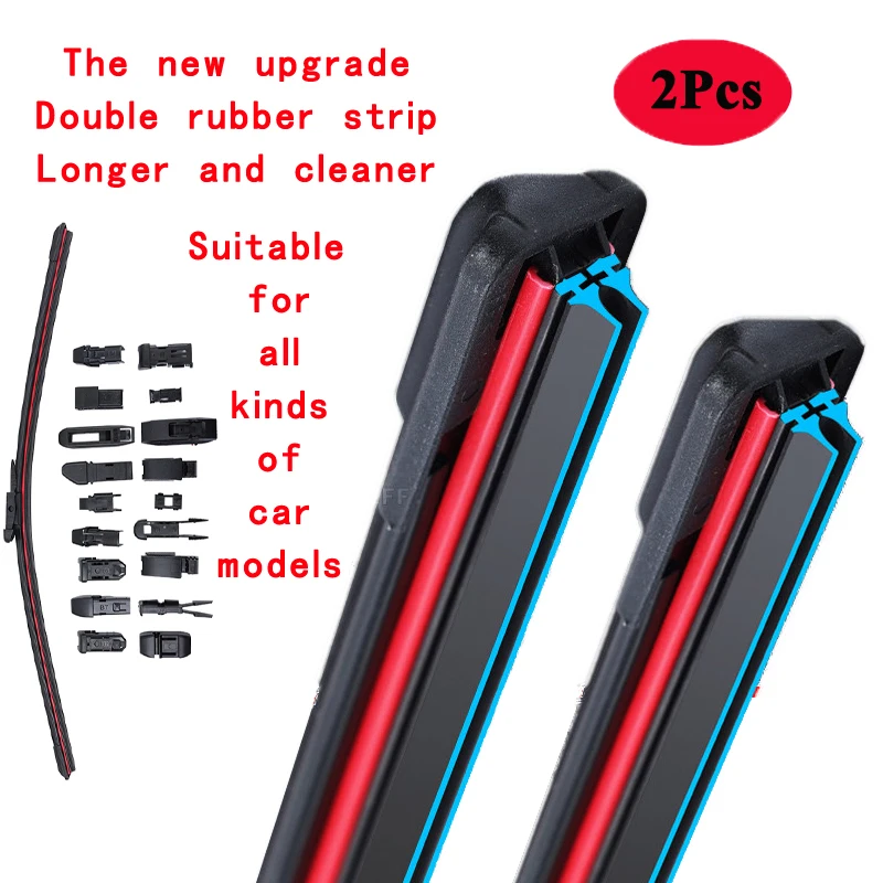 For Cadillac Xt4 Xt5 Suv 2.0 3.6 Awd 2016 2017 2018 2019 2020 2021 2022 2023 Car Accessories Double Rubber Window Wiper Blades